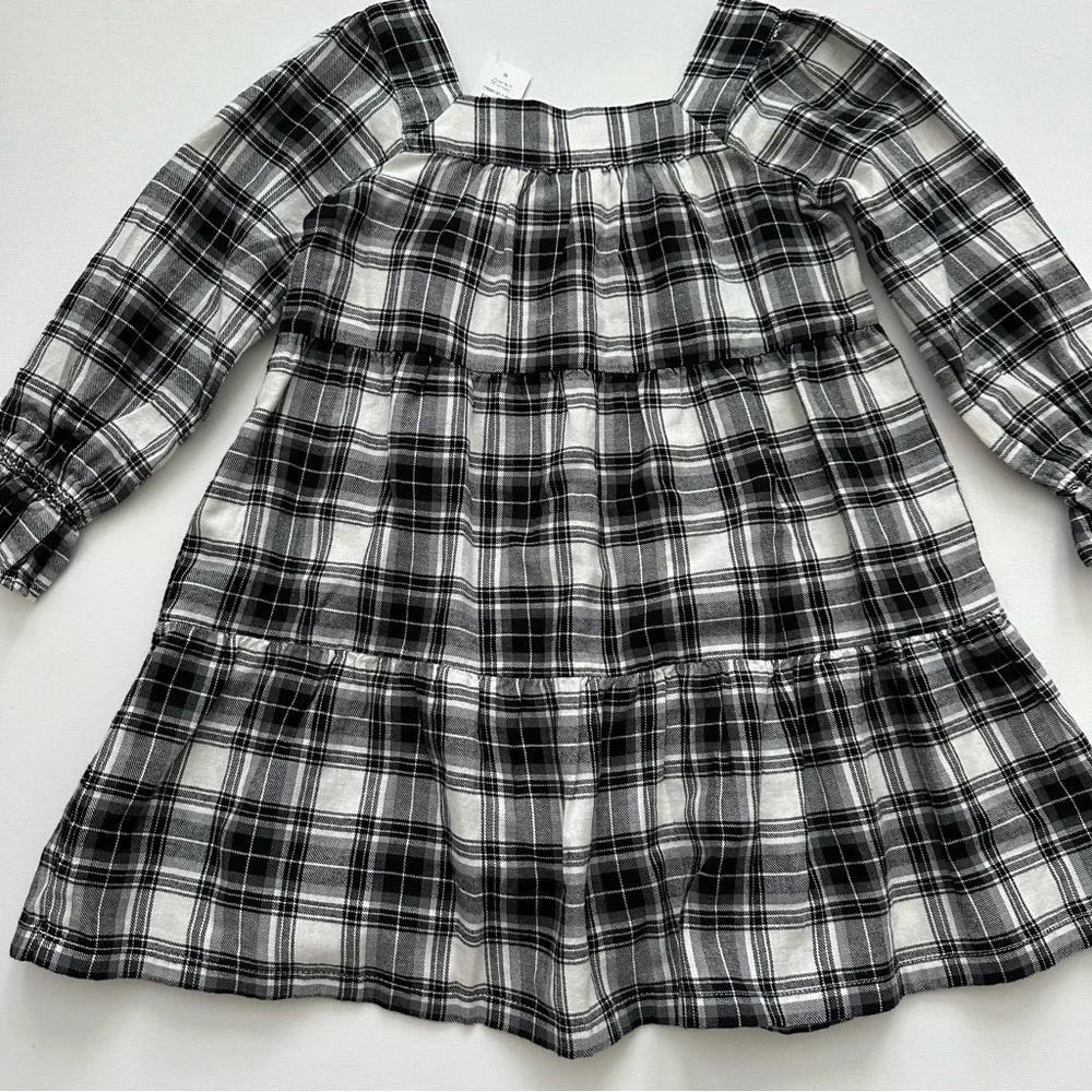 Gap Kids Long Sleeve Plaid Dress Size XS (4/5) Little Girls